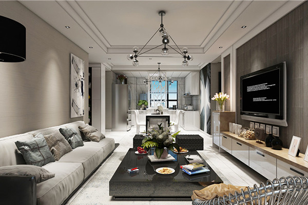 沈陽-美的城100平「現代風格」裝修實景案例