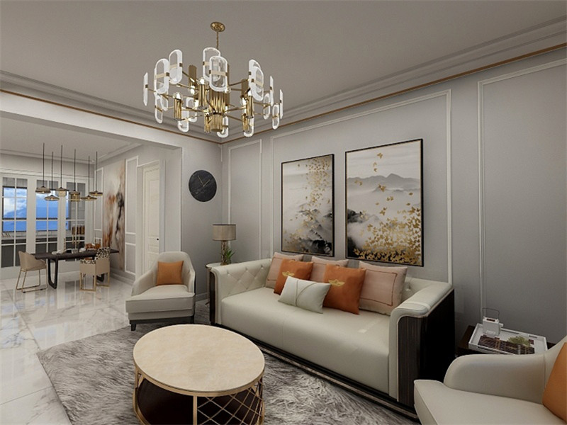 碧桂園88平輕奢風格裝修案例(三)