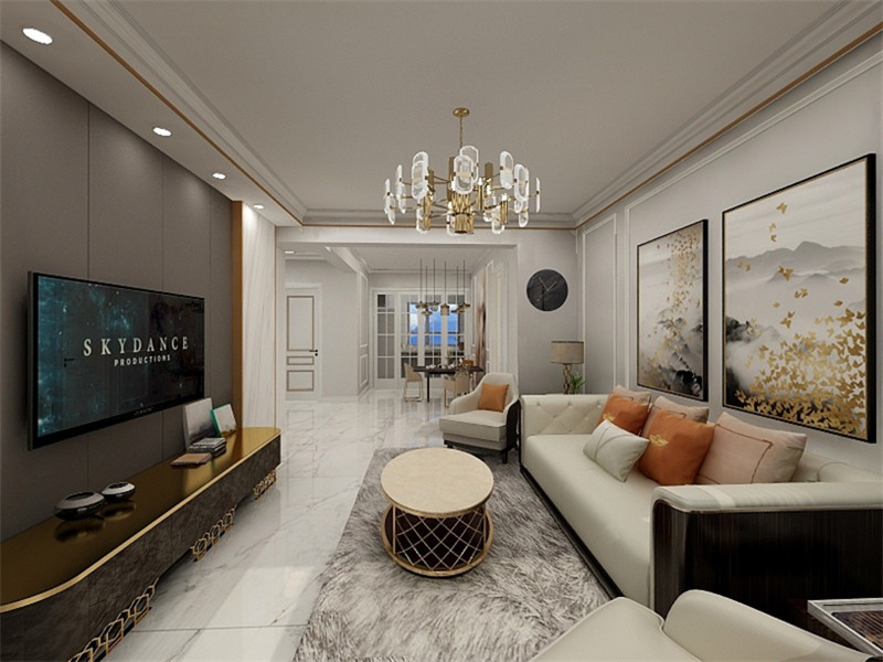 碧桂園88平輕奢風格裝修案例(四)