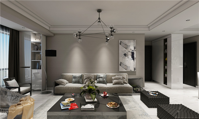 100平現(xiàn)代風(fēng)格裝修實(shí)景案例(四)