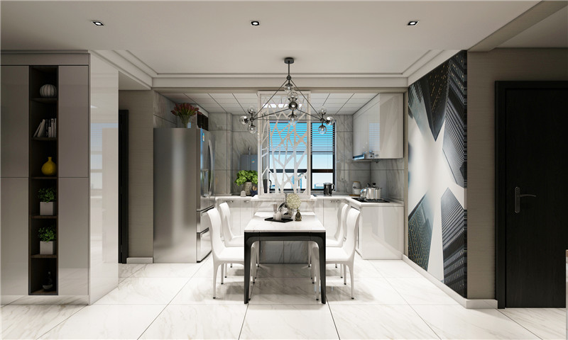 100平現(xiàn)代風(fēng)格裝修實(shí)景案例(五)