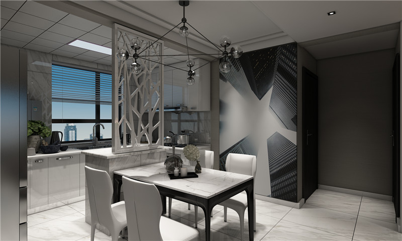 100平現(xiàn)代風(fēng)格裝修實(shí)景案例(八)