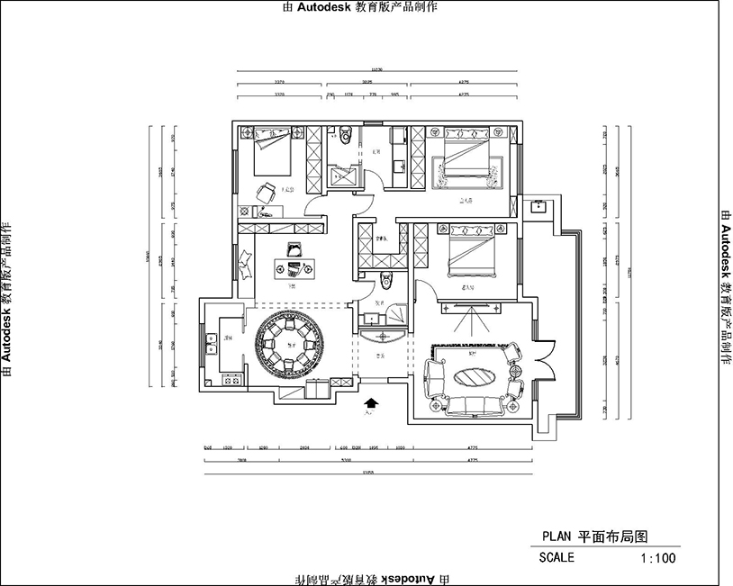 中海尚城176平「歐式風格」裝修案例(一)