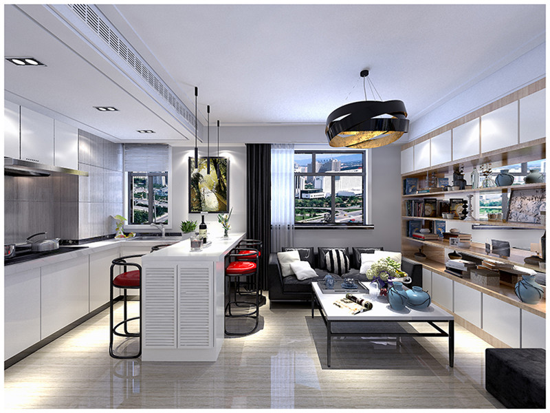 陽光100園區69平「現代風格」裝修案例(二)