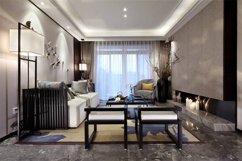 五彩陽光城88平「新中式風格」實景案例(四)