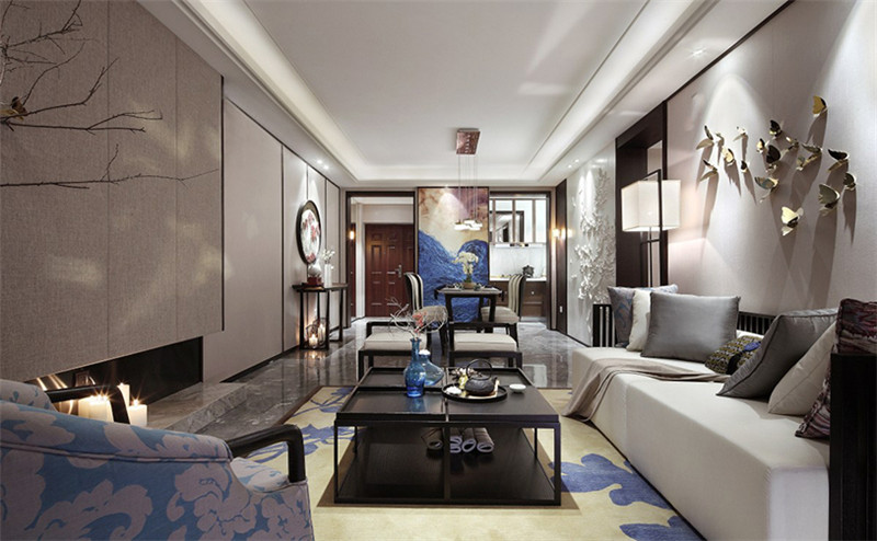 五彩陽光城88平「新中式風格」實景案例(八)