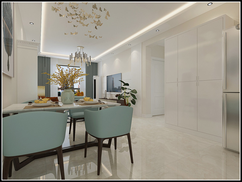 時代城117平「平黑白灰風格」裝修實景圖(三)