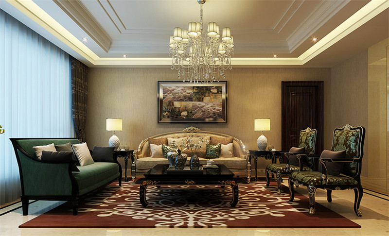 金地濱河國際105平米「輕奢風格」實景圖(二)