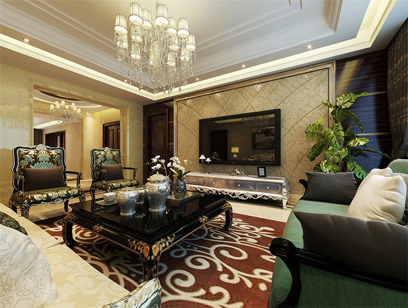 金地濱河國際105平米「輕奢風格」實景圖(三)