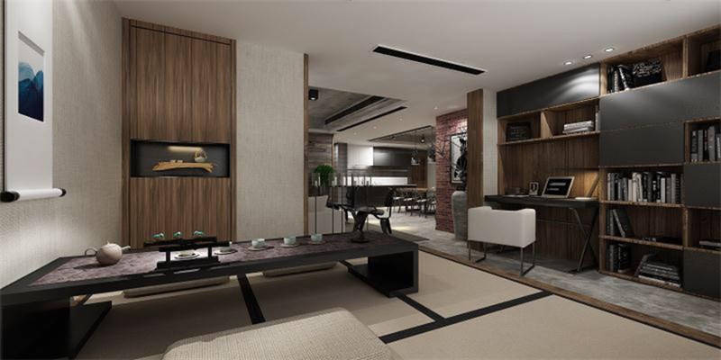 萬錦香樟樹163平「現(xiàn)代混搭風(fēng)格」案例圖(二)