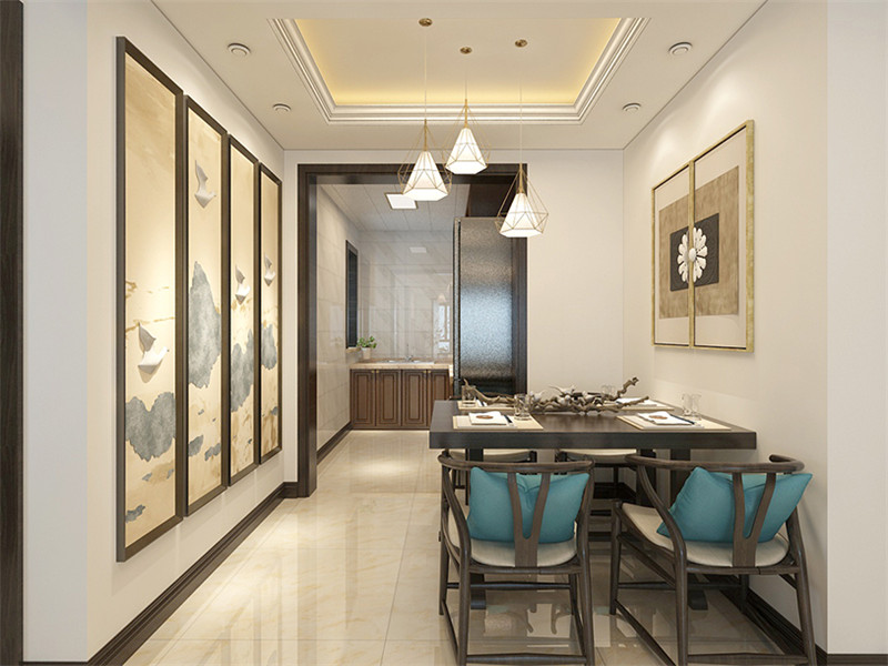 玉祥明居118平「新中式」風(fēng)格裝修案例(四)