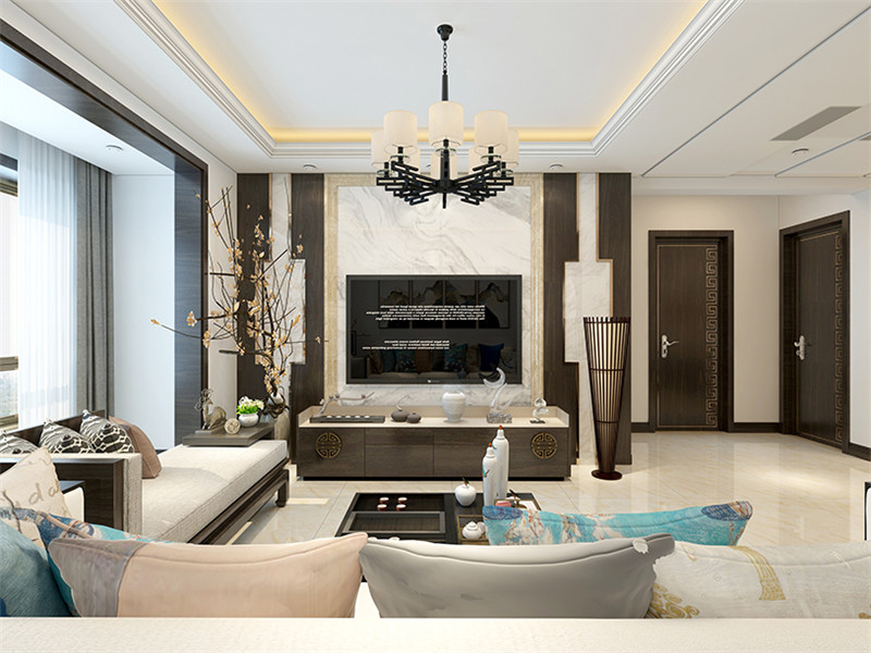 玉祥明居118平「新中式」風(fēng)格裝修案例(六)