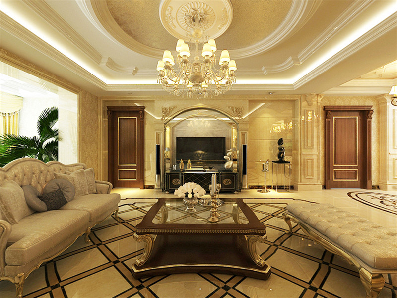 萬科藍橋圣菲245平米「奢華歐式」裝修案例(四)