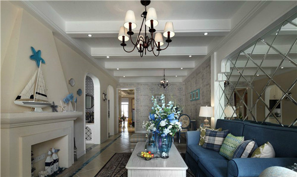 沈陽裝修公司100米兩室「地中海」裝修風格案例圖