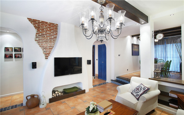 沈陽裝修公司85平米兩室「地中海」裝修風格案例圖