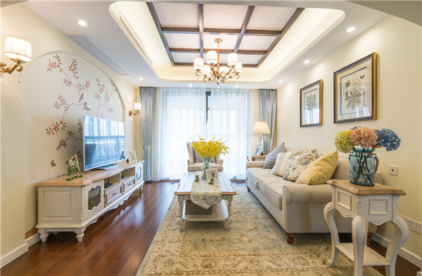 沈陽裝修公司85平米兩室「田園風格」裝修案例圖