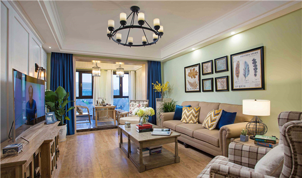 沈陽裝修公司139平米「田園風格」裝修案例圖