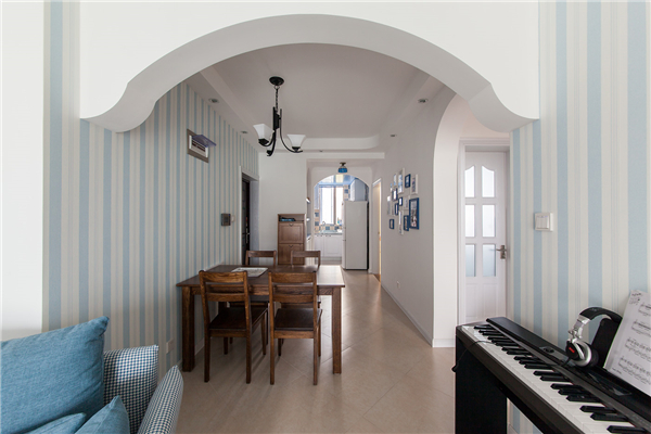 沈陽裝修90平米兩室「地中海」裝修風格案例圖