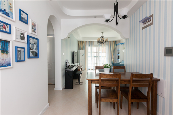 沈陽裝修90平米兩室「地中海」裝修風格案例圖