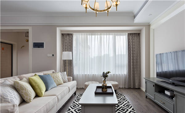 沈陽-萬達(dá)公館110平「美式風(fēng)格」裝修設(shè)計風(fēng)格案例